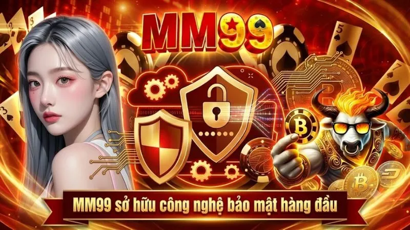 Biểu tượng bảo mật kỹ thuật số đại diện cho sự an toàn và minh bạch tại môi trường cá cược MM99